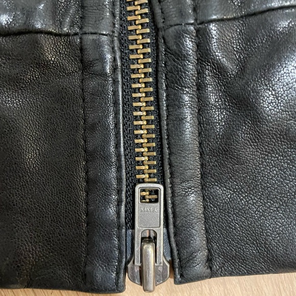 Mackage Black Leather Jacket Exclusively For Aritzia in Size XS - Picture 6 of 14